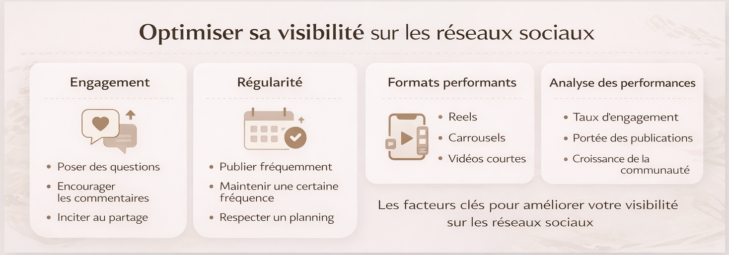 Optimiser sa visibilité sur les réseaux sociaux Optimiser sa visibilité sur les réseaux sociaux