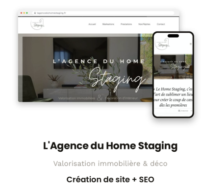 Création de site Web Agence du Homestagging