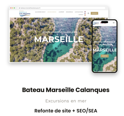 SEO et Google Ads Bateau Marseille Calanques