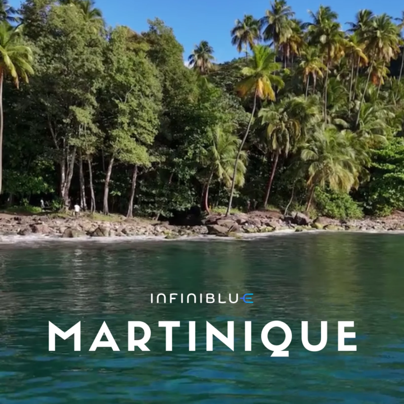 Vue du littoral de Martinique pour l’activité de scooter sous-marin Infini Blue